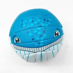 Smiley Face Aqua Blue Whale Mini Size Autograph Molten Volleyball